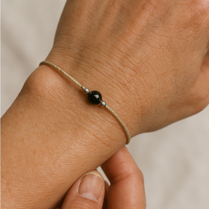 Obsidian Naturband Starterset - Halskette & Armband