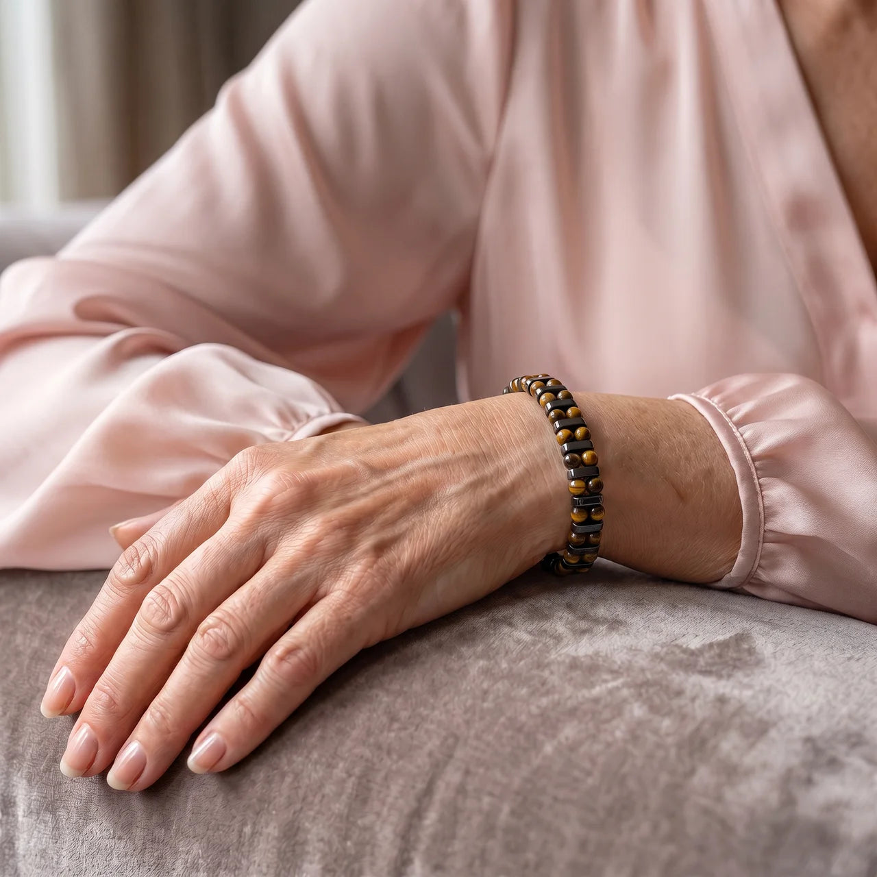 Tigerauge Armband - Eiserner Wille