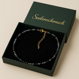 Obsidian Halskette - Schneeflockenobsidian