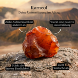 Karneol Set - Herz aus Feuer