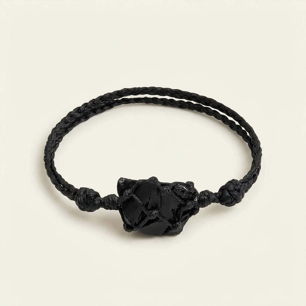 Obsidian Armband - Natur Stein