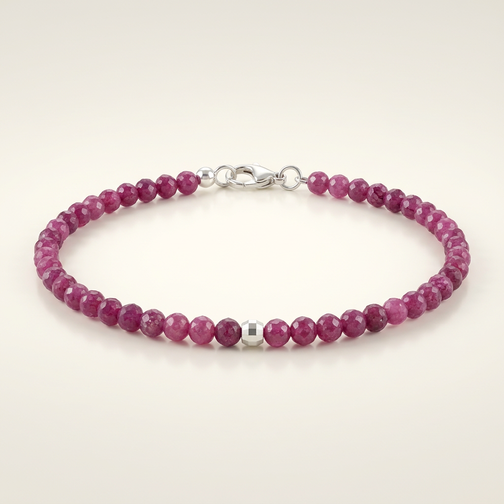 Rubin Armband - Perlen