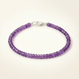 Amethyst Armband - geschliffene Perlen
