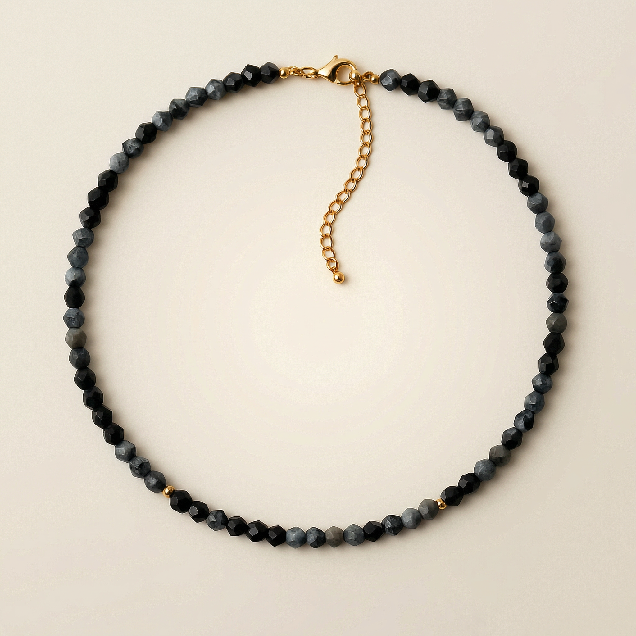 Obsidian Halskette - Schneeflocken Obsidian