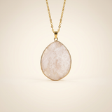 Bergkristall Halskette - Medallion