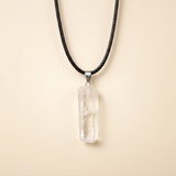 Bergkristall Halskette - Naturstein Klar