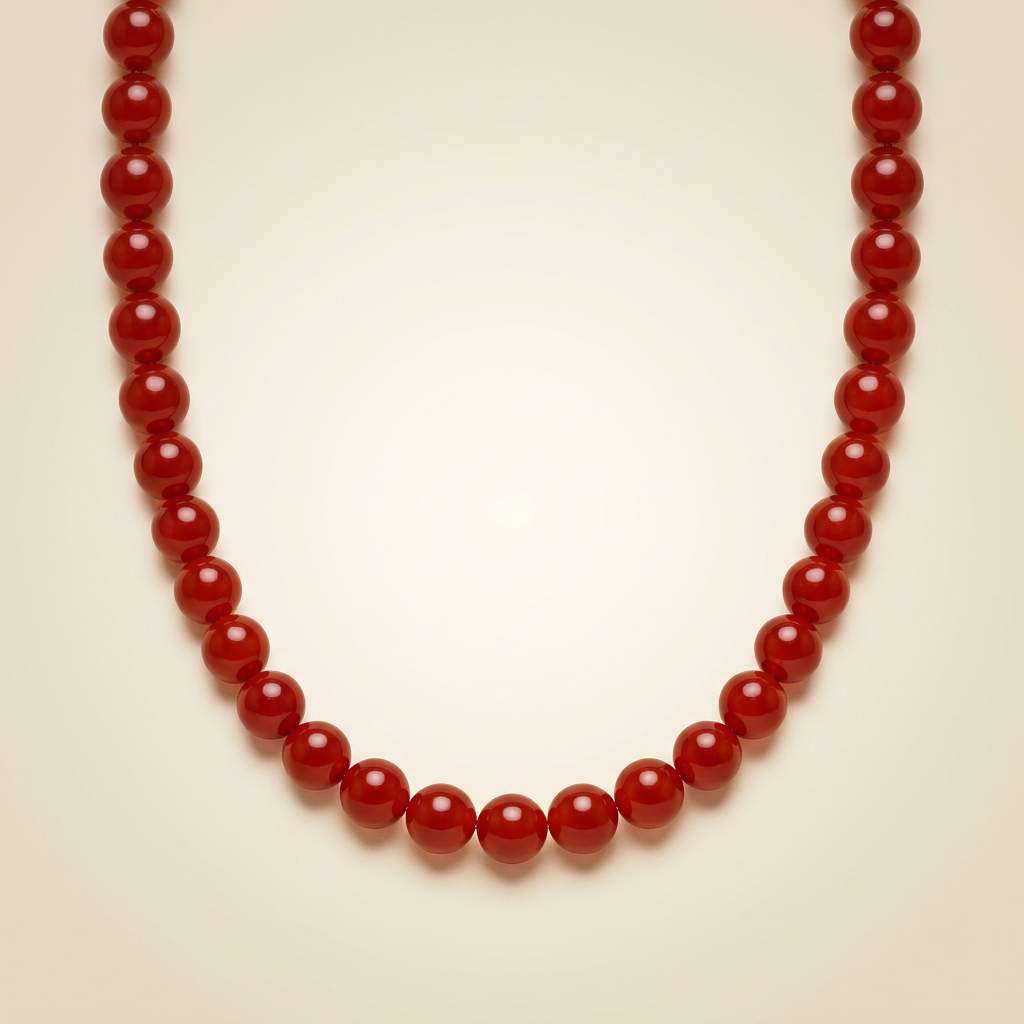 Karneol Halskette - Perlen