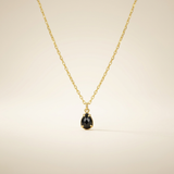 Obsidian Halskette - 14K Goldlegierung