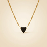 Obsidian Halskette - Dreieck Anhänger