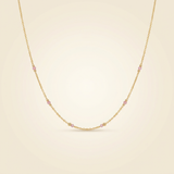 Rosenquarz Halskette - Minimalistisch