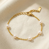 Mondstein Armband - Große Perlen