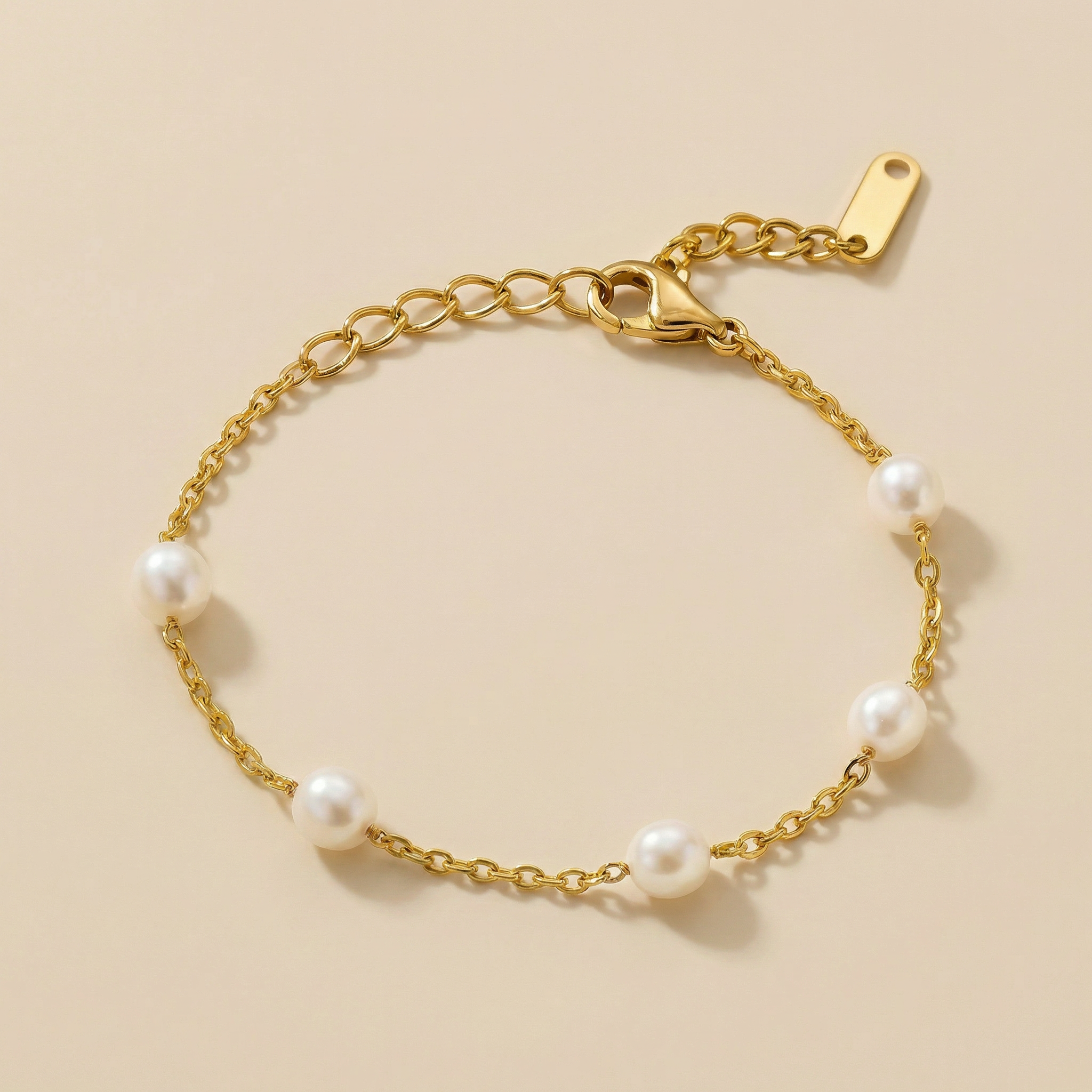 Mondstein Armband - Große Perlen
