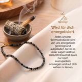 Obsidian Halskette - Schneeflocken Obsidian