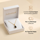 Obsidian Halskette - 14K Goldlegierung