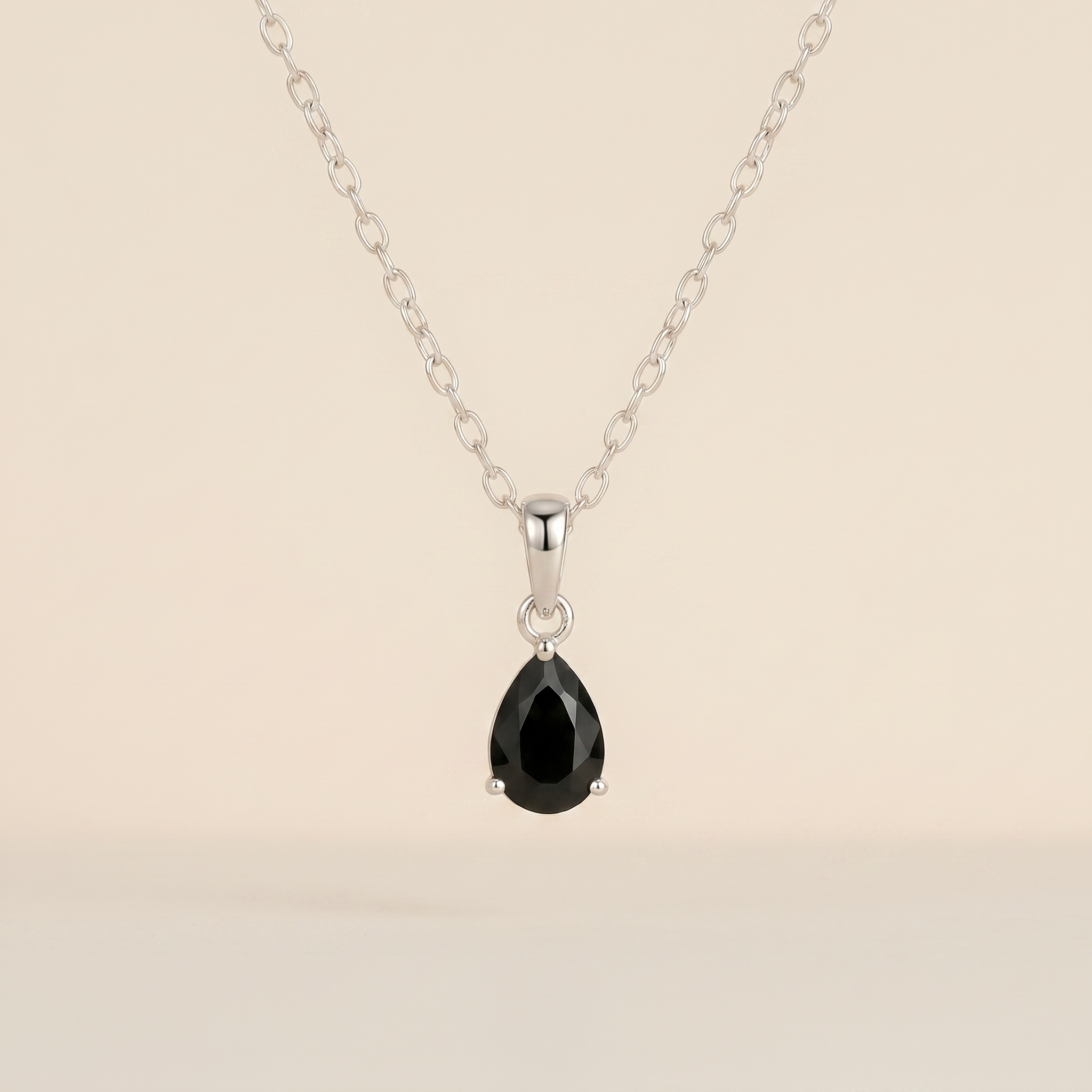 Obsidian Halskette - Tropfenform