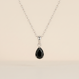 Obsidian Halskette - Tropfenform