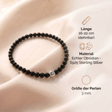 Obsidian Armband - Perlen