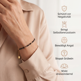 Obsidian Armband - Schneeflocken Obsidian