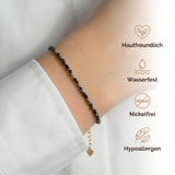 Obsidian Armband - Schneeflocken Obsidian