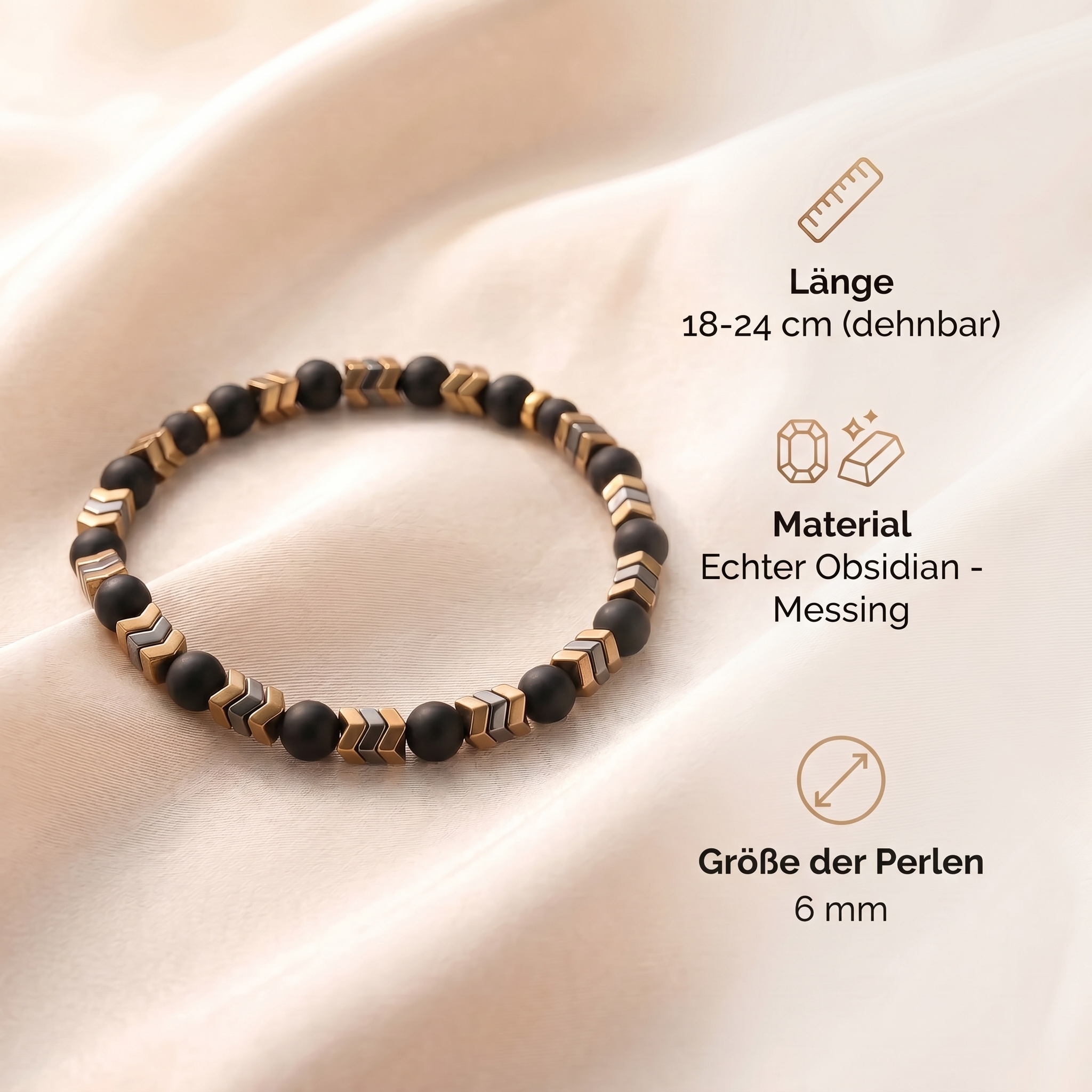 Obsidian Armband - Power