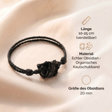 Obsidian Armband - Natur Stein