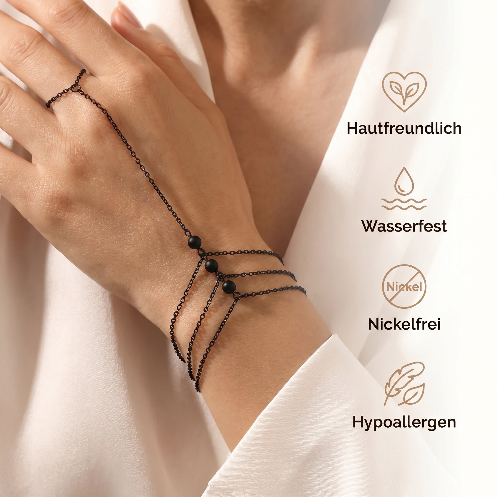 Obsidian Armband - Orientalische Schönheit