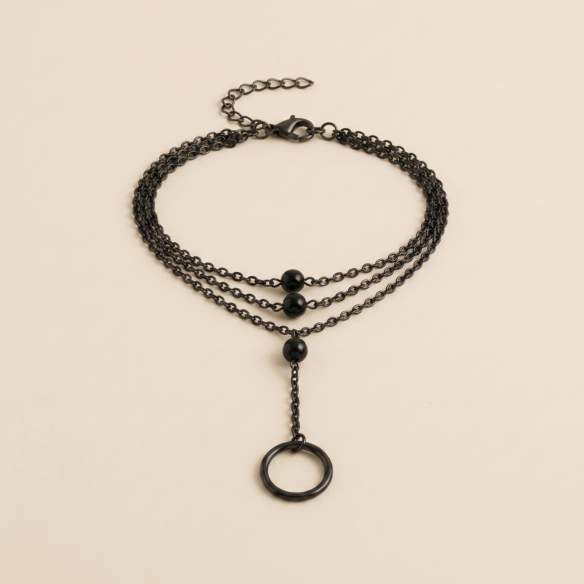 Obsidian Armband - Orientalische Schönheit