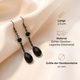 Obsidian Ohrringe - Orientalische Schönheit