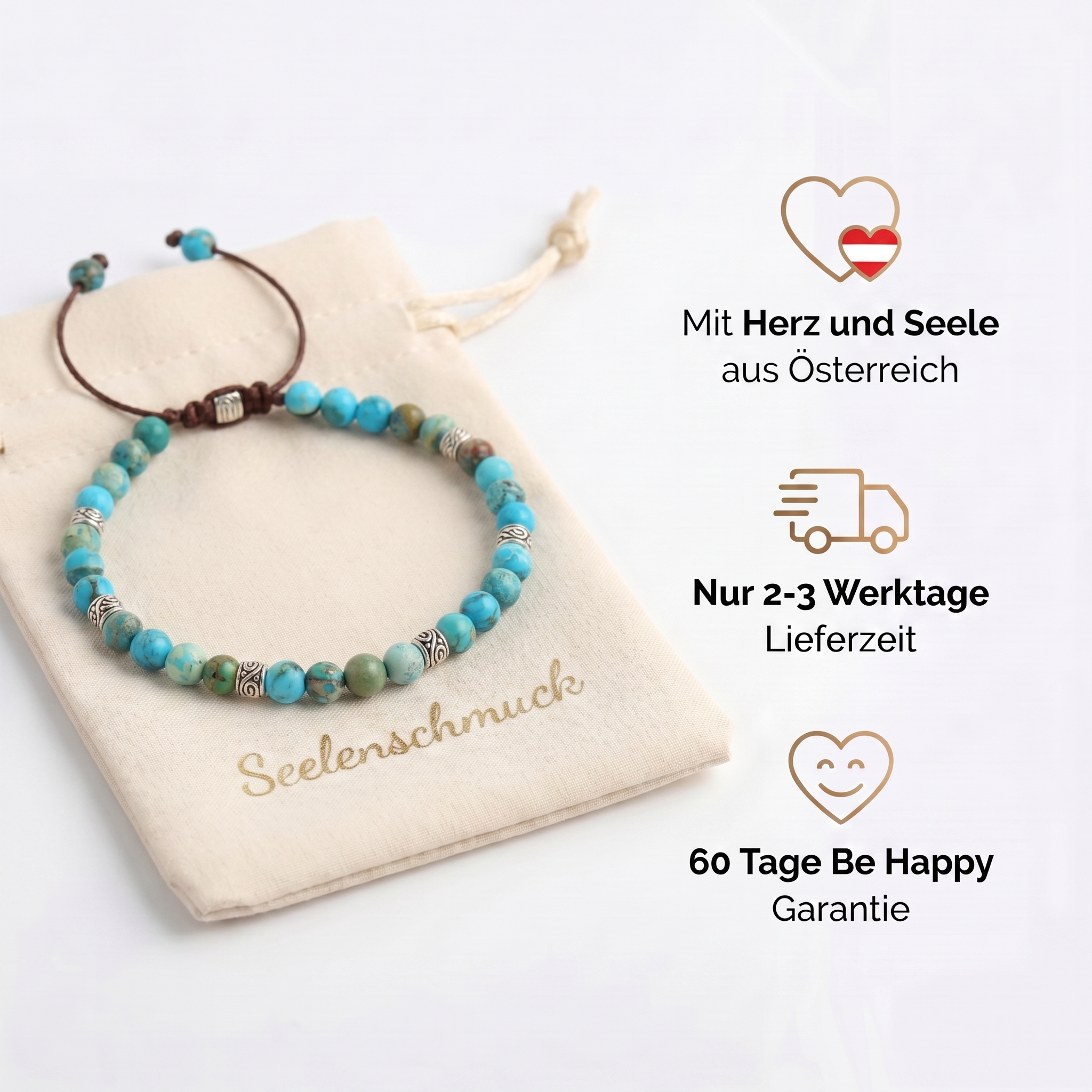 Tibetisches Energie Armband - Blauer Jaspis
