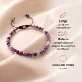 Tibetisches Energie Armband - Violetter Jaspis