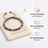 Tibetisches Energie Armband - Violetter Jaspis