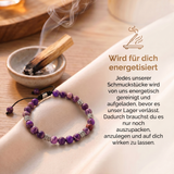 Tibetisches Energie Armband - Violetter Jaspis