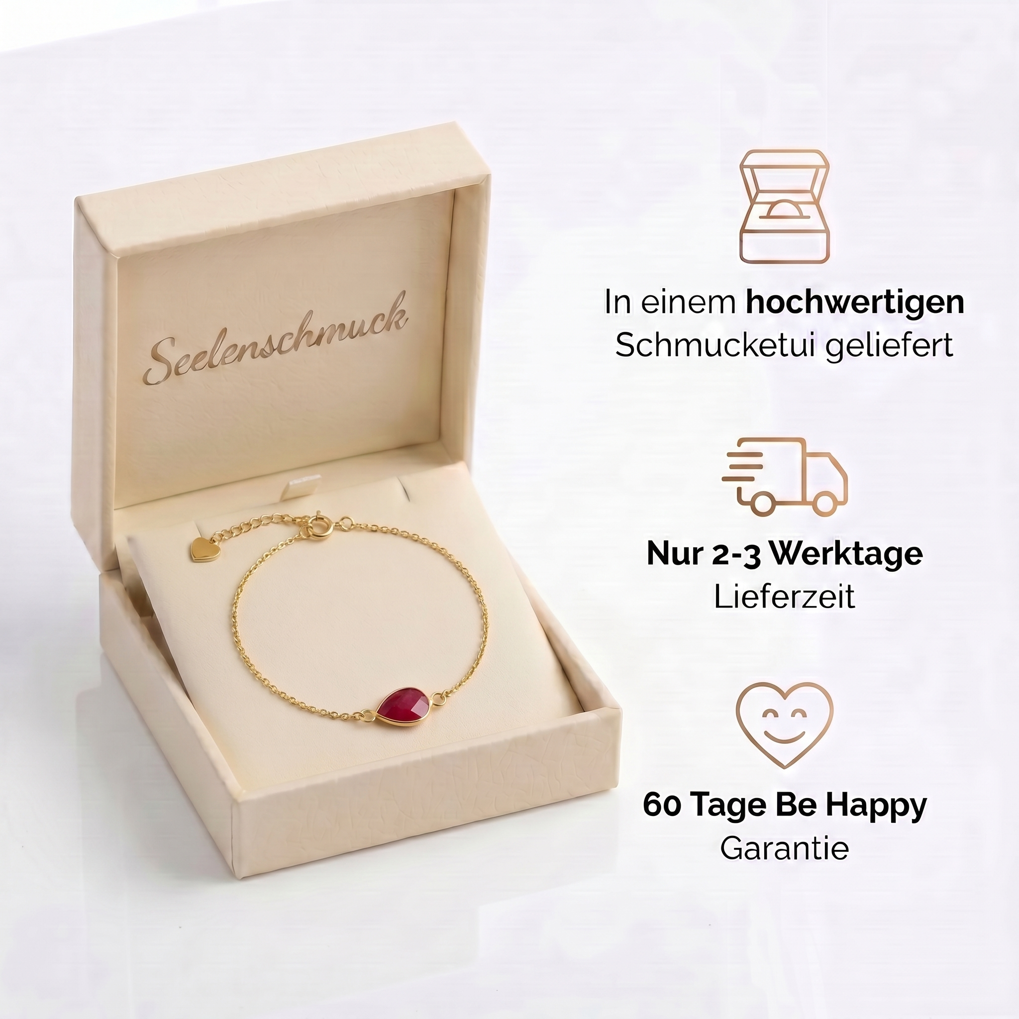 Rubin Armband - Leidenschaft