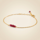 Rubin Armband - Perlen zart