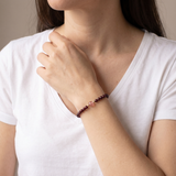 Rubin Armband - Perlen geschliffen