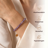 Amethyst Armband - 18K Legierung