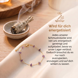 Amethyst Armband - Naturperlen S925 Silber - legiert