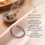 Amethyst Armband - geschliffene Perlen