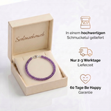 Amethyst Armband - geschliffene Perlen