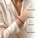 Amethyst Armband - geschliffene Perlen