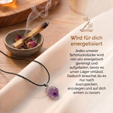 Amethyst Halskette - Unbearbeiteter Naturstein