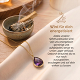 Amethyst Halskette mit 14K Gold Kette