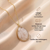 Bergkristall Halskette - Medallion