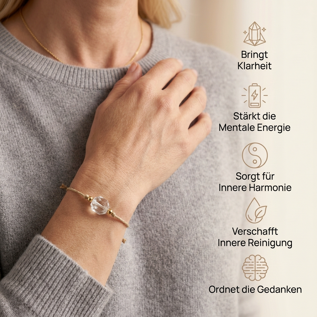 Bergkristall Armband - Unbearbeitet