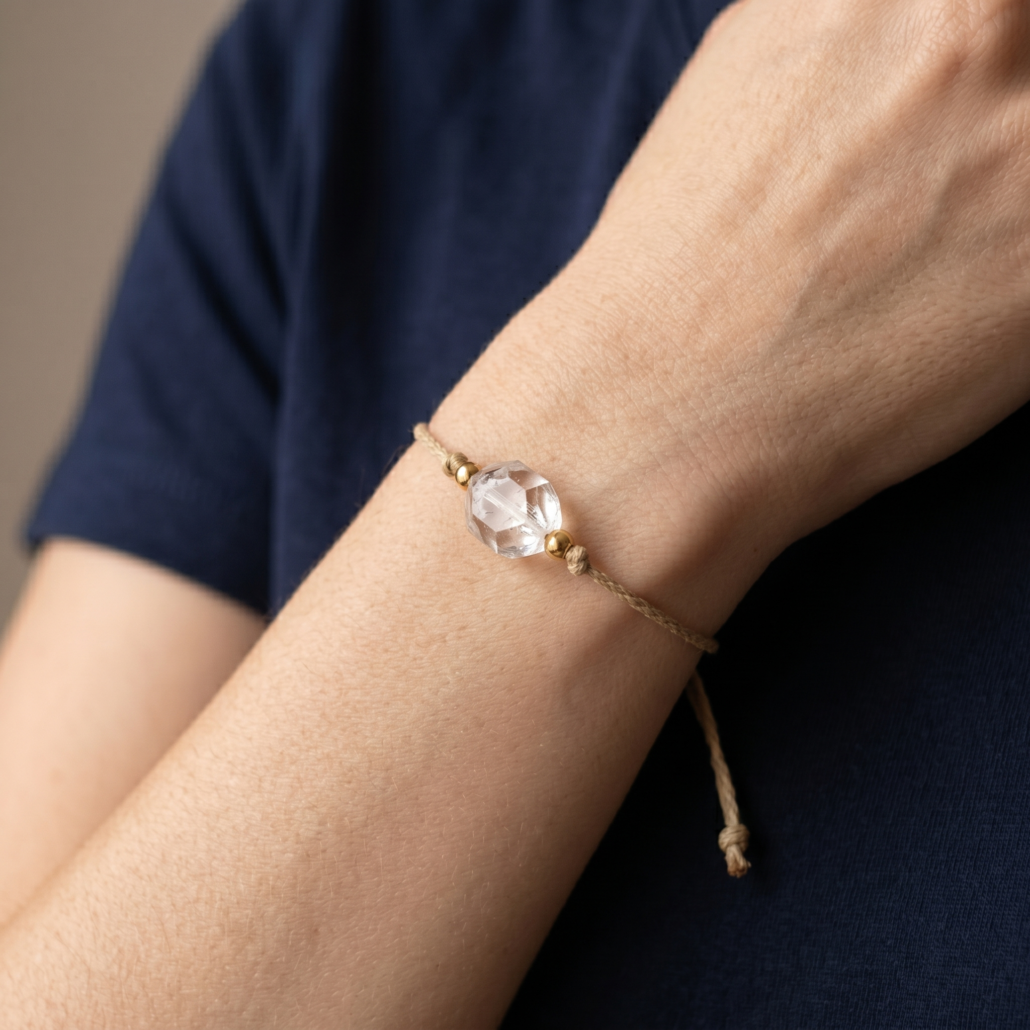 Bergkristall Armband - Unbearbeitet
