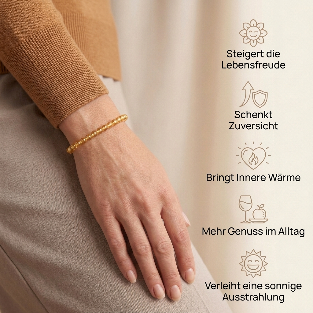 Citrin Armband - Lebensfreude