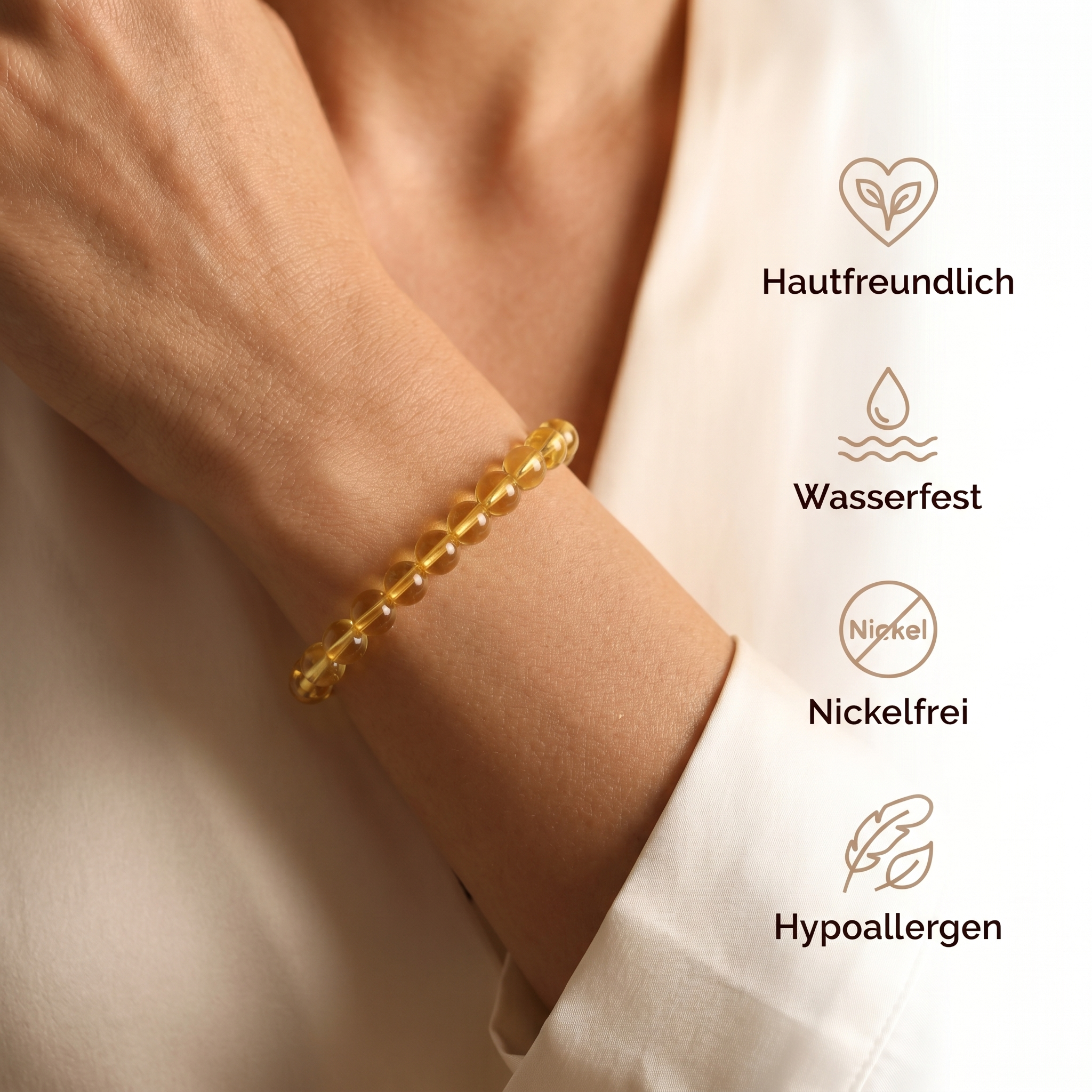Citrin Armband - Lebensfreude
