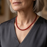 Karneol Halskette - Perlen