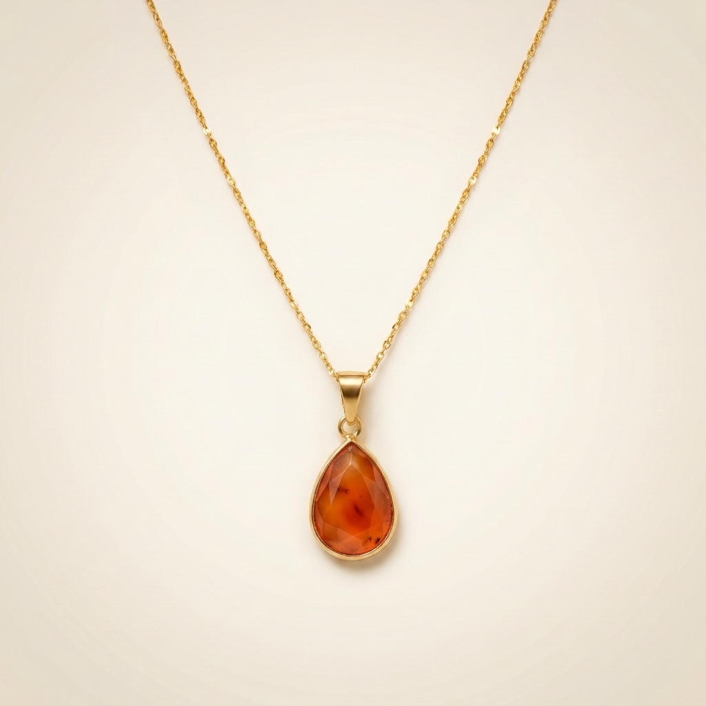 Karneol Halskette Gold
