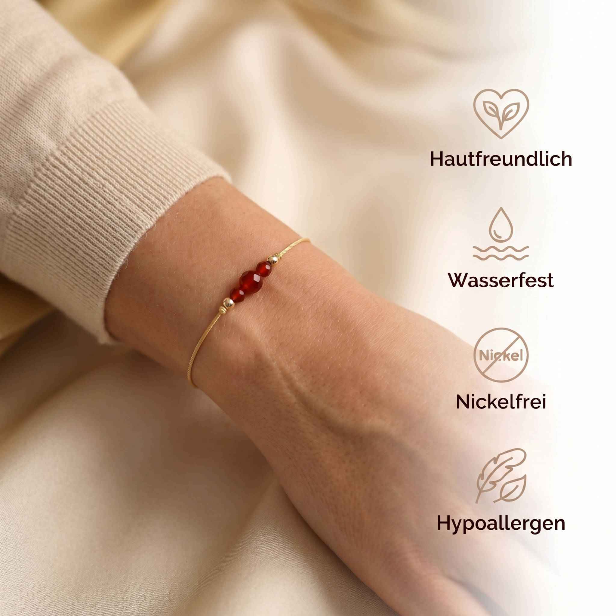Karneol Armband - Naturband